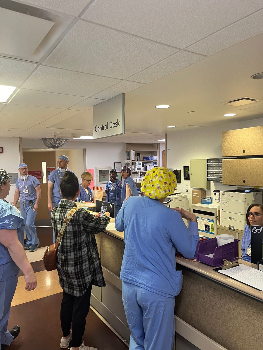 Jessica Wrobel, Angela Wilson, Kelliann Fry, Rachel Chatman, Cathy Brostek, Taneal Hall, Vickie Allen Moodie, Med Student and Ryan Dougherty