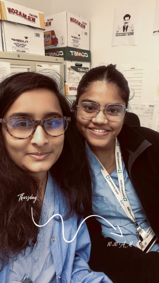 Sruthi Sagiraju, Aariya Srinivasan