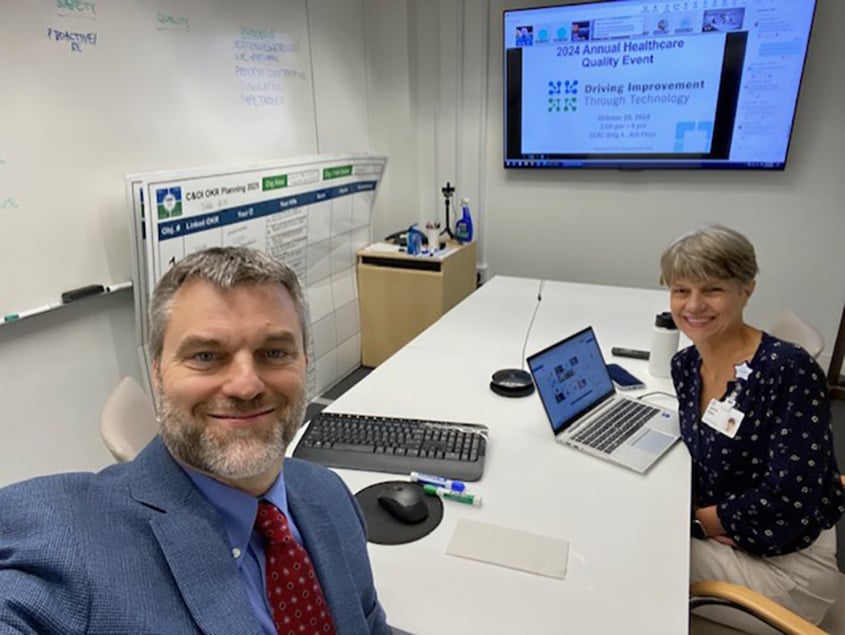 Steven Shook, MD, and Jennie Geise